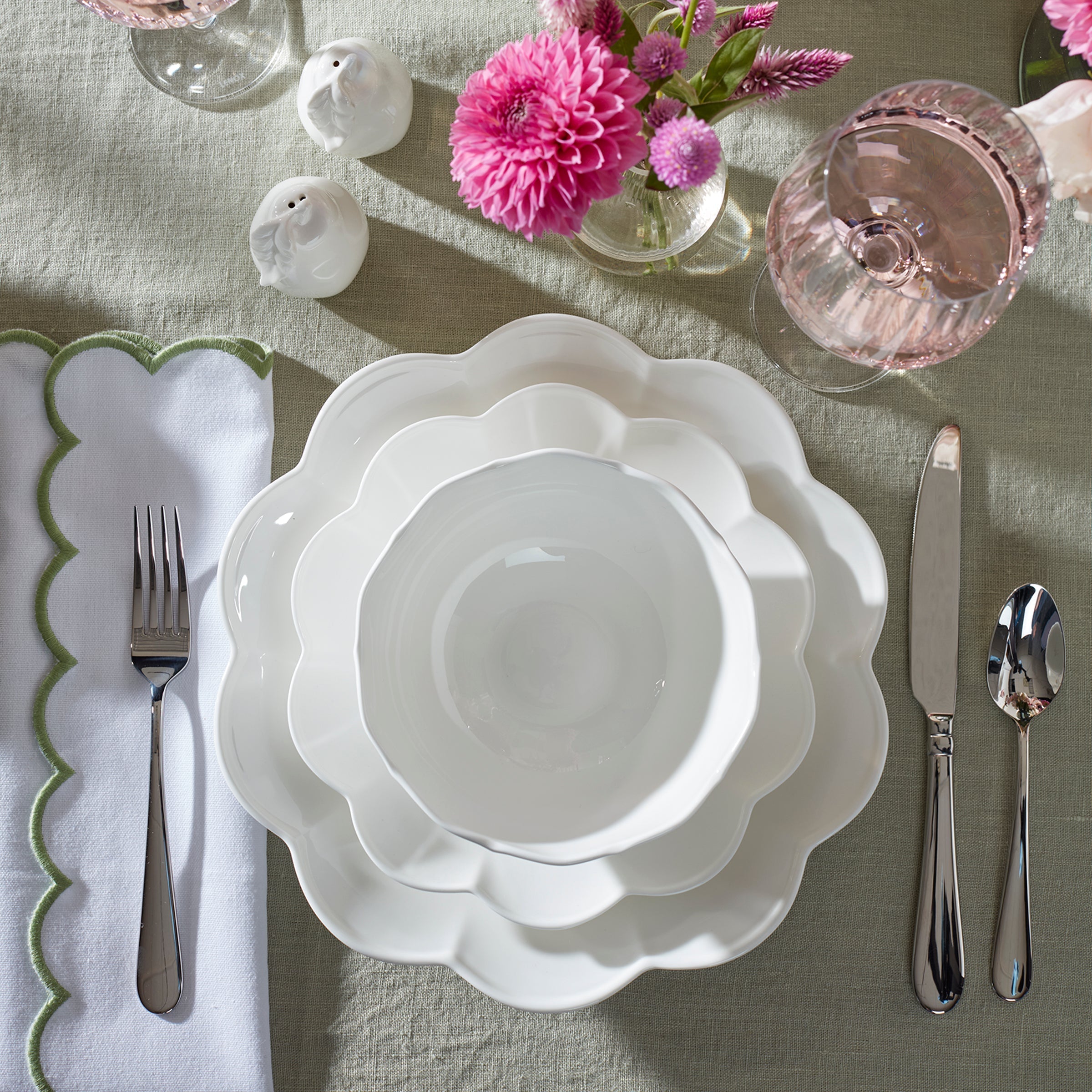 Lenox Everyday Flatware Studio 1414 Scallop 12-Piece Dinnerware Set - Image 16