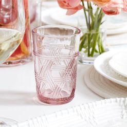 Alternative view of Lenox Everyday Flatware Butterfly Meadow Pink Tall Glasses, Set of 4