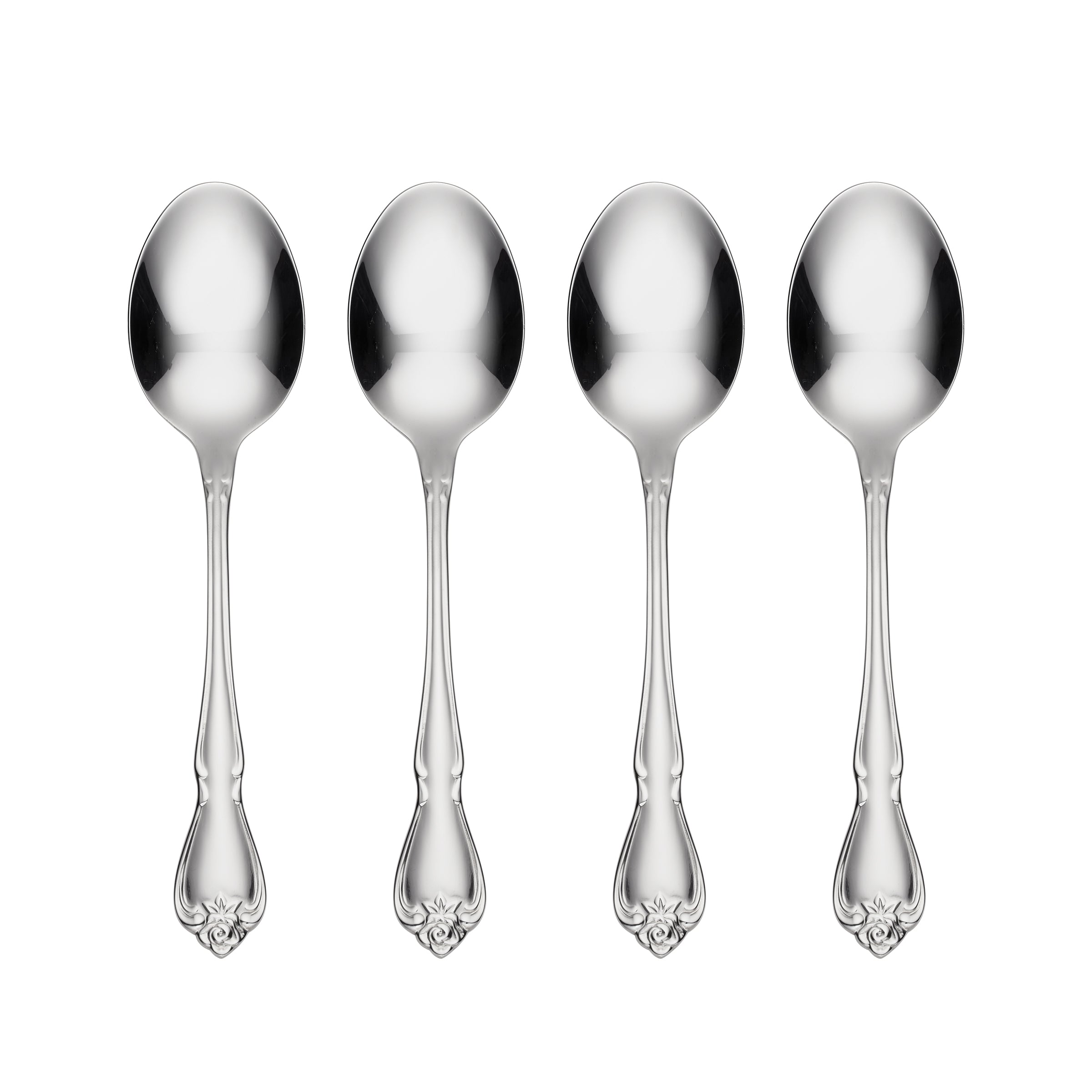 Lenox Everyday Flatware True Rose Everyday Flatware Dinner Spoons, Set Of 4