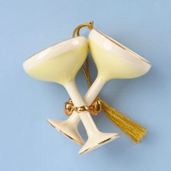 Alternative view of Lenox Everyday Flatware Personalized Champagne Glasses Ornament