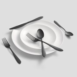 Alternative view of Lenox Everyday Flatware Delia Black Satin 20-Piece Flatware Set