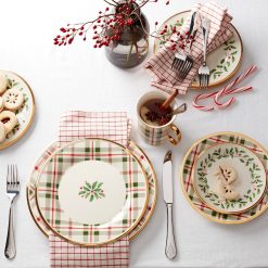 Alternative view of Lenox Everyday Flatware Holiday Plaid Accent Plates, Set of 4