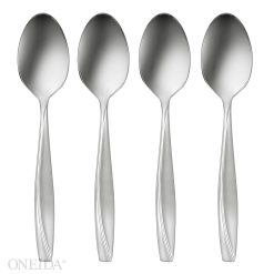 Lenox Everyday Flatware Camlynn Satin Dinner Spoons, Set of 4
