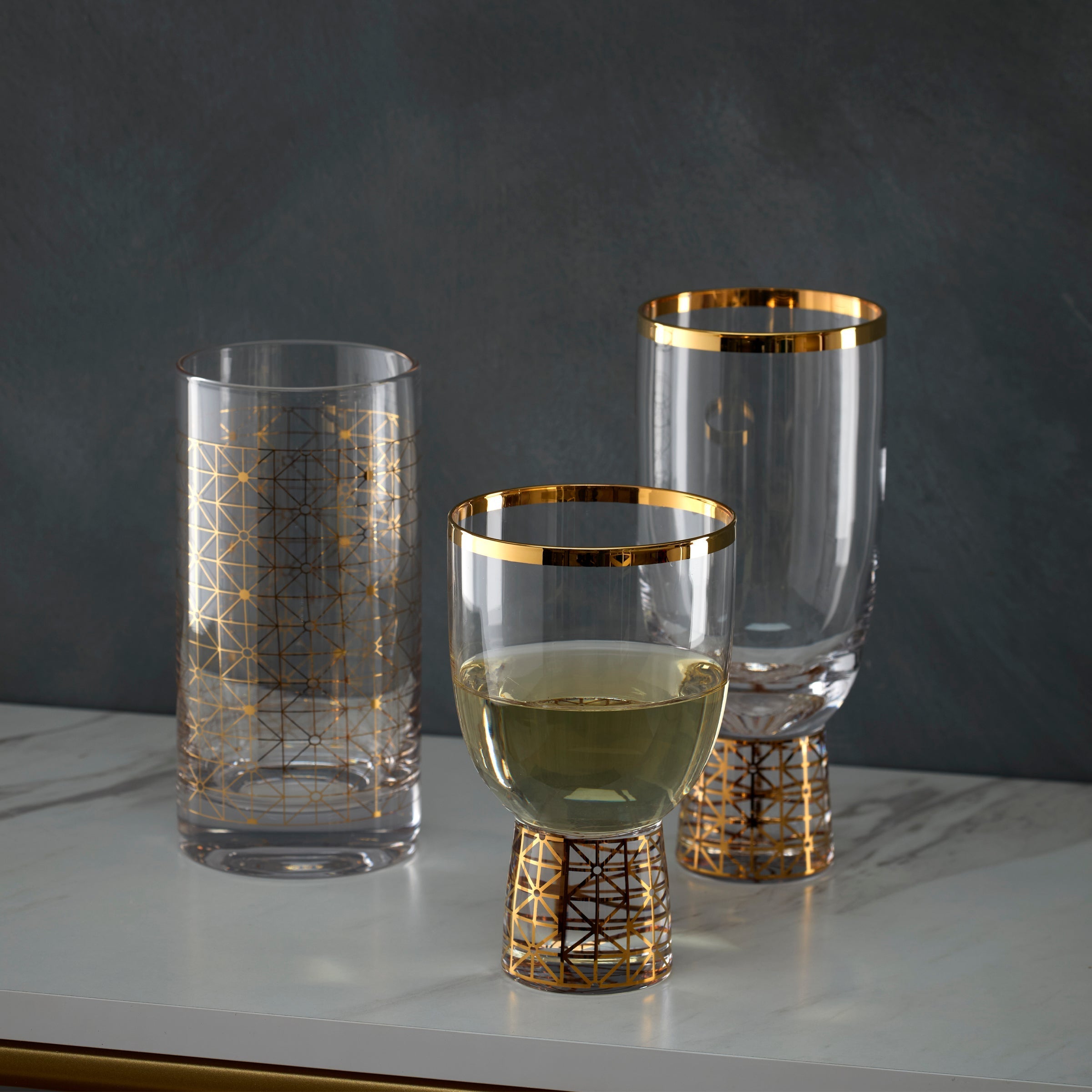 Lenox Everyday Flatware Tuscany Classics Gold Dust Highball Glasses, Set of 4 - Image 4