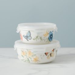 Alternative view of Lenox Everyday Flatware Butterfly Meadow Small Round Container
