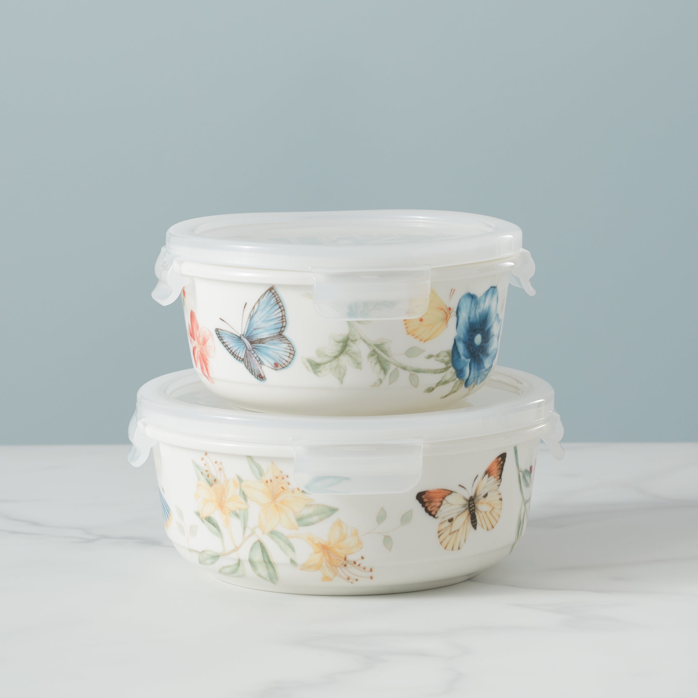 Lenox Everyday Flatware Butterfly Meadow Small Round Container - Image 2