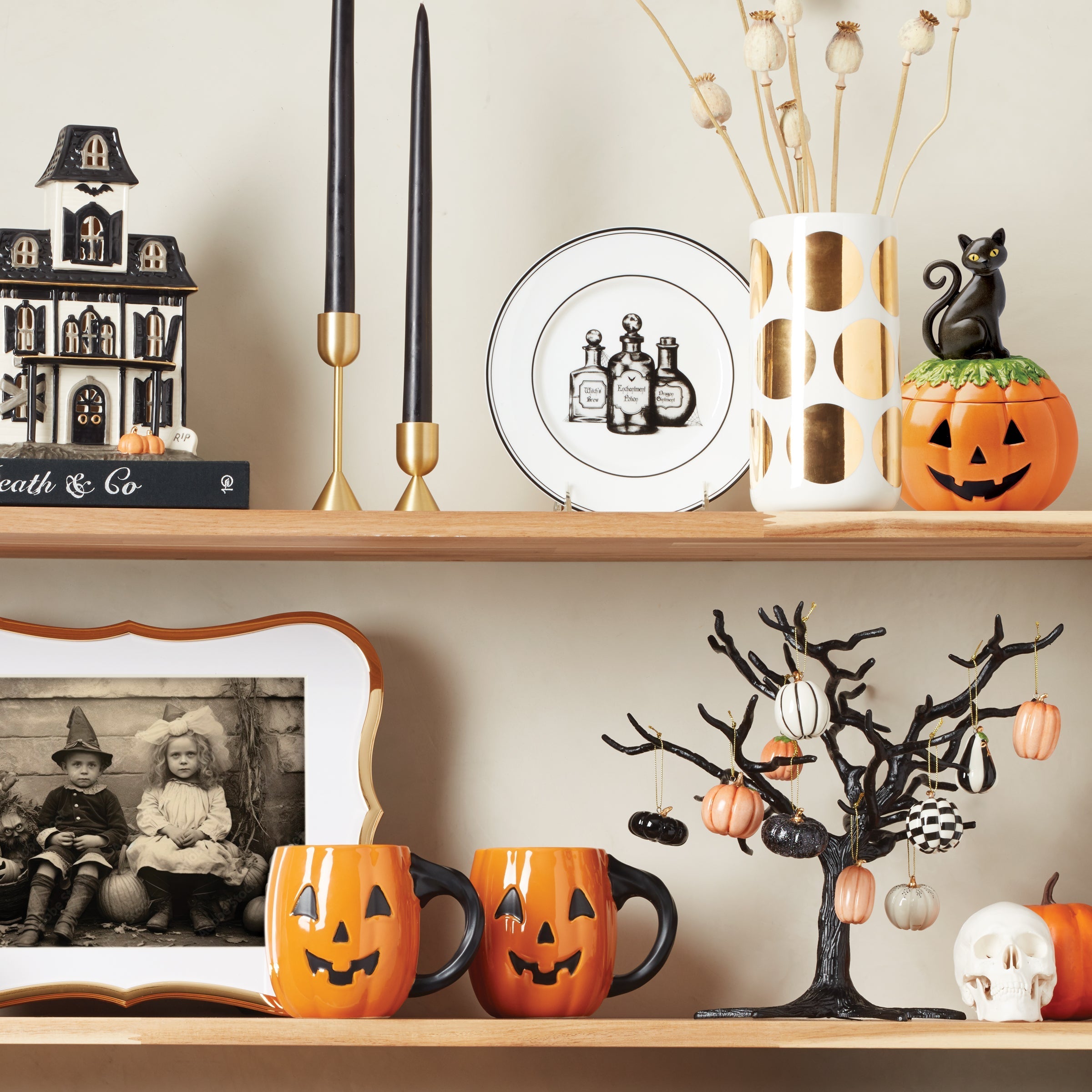 Lenox Everyday Flatware Haunted Halloween Covered Candy Jar - Image 4
