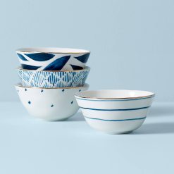Lenox Everyday Flatware Blue Bay Dessert Bowls, Set of 4