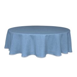 Lenox Everyday Flatware French Perle Solid Periwinkle 70x70 Round Tablecloth