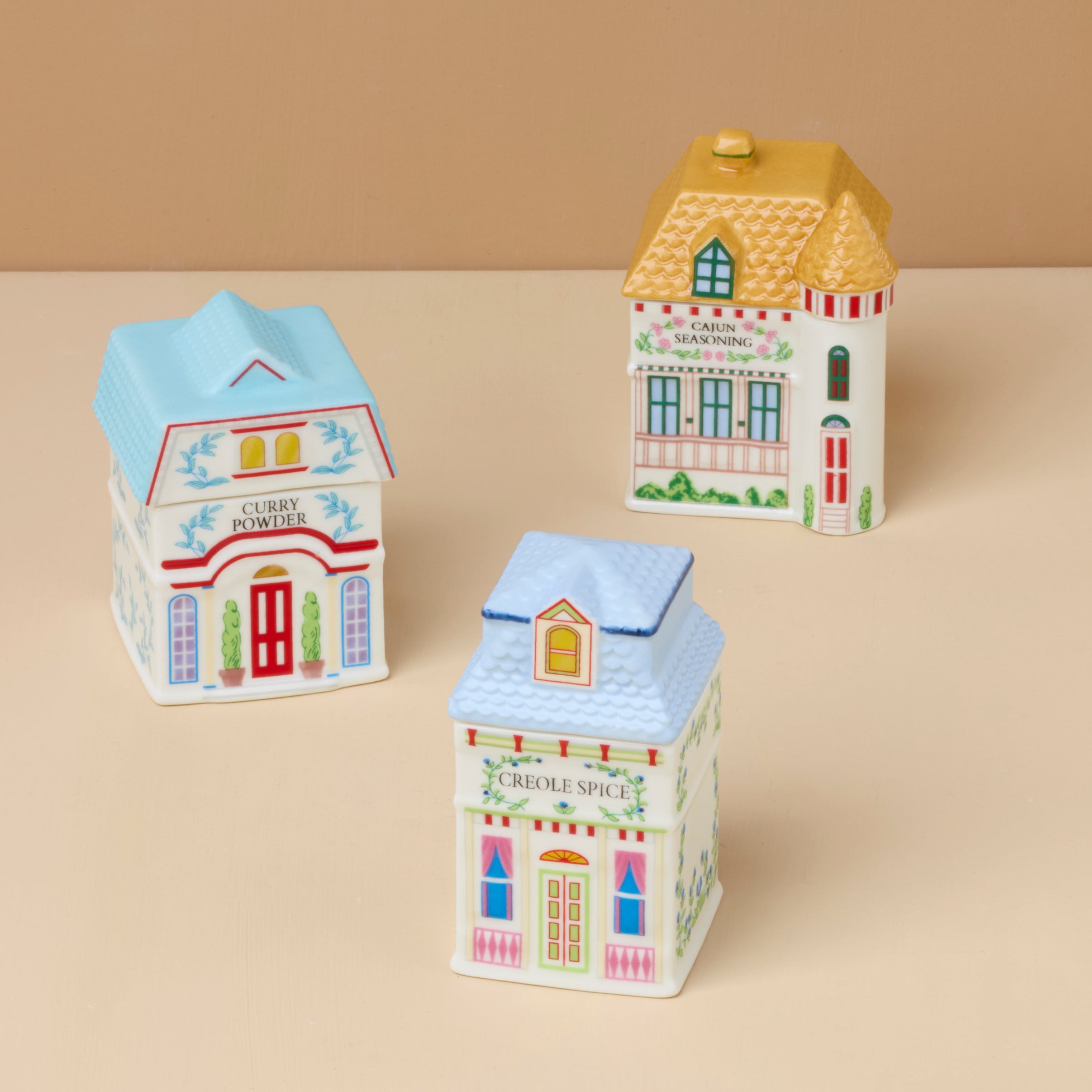 Lenox Everyday Flatware Lenox Spice Village 3-Piece French Quarter Spice Jar Set