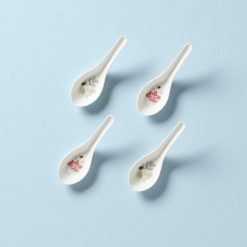 Lenox Everyday Flatware Butterfly Meadow Soup Spoons, Set of 4