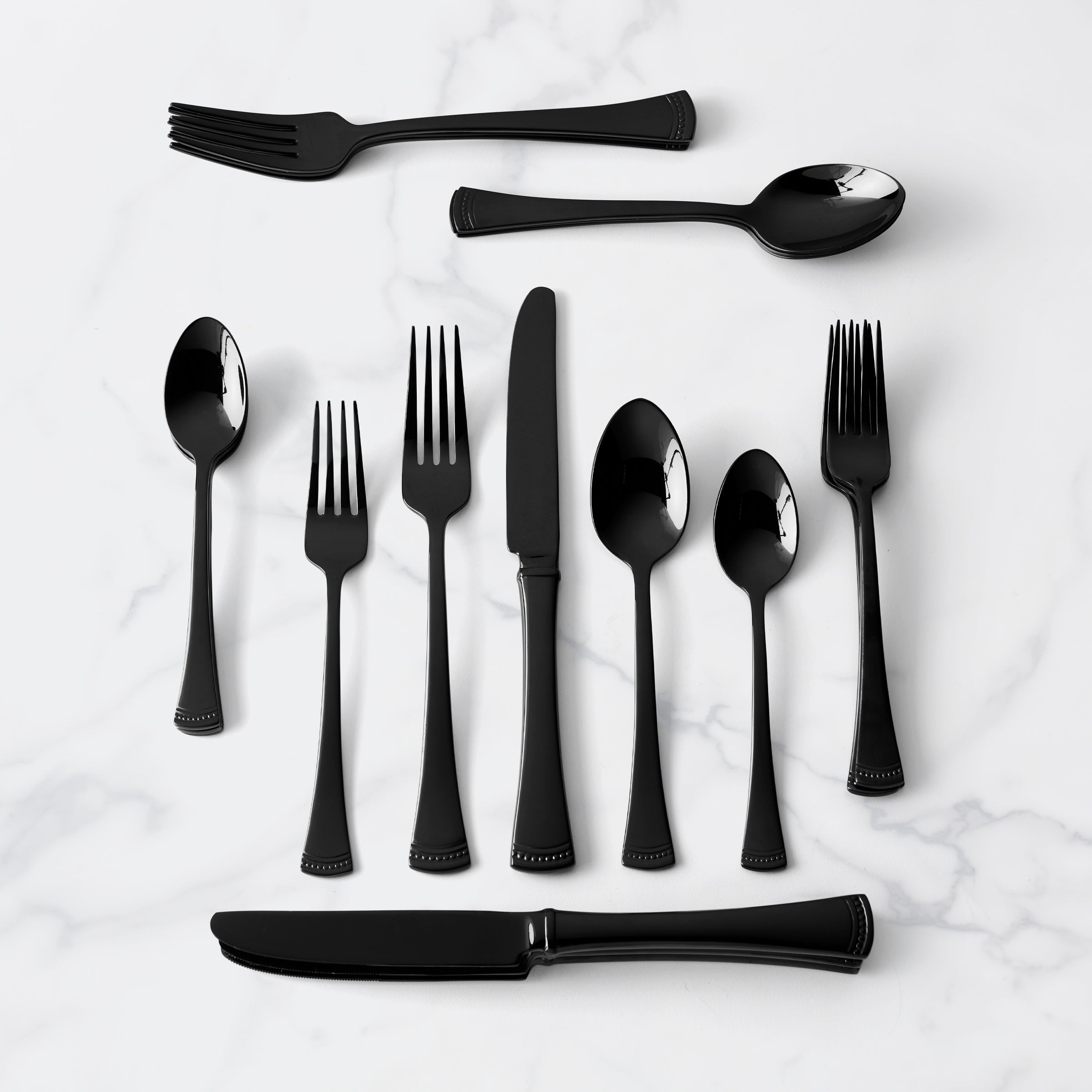 Lenox Everyday Flatware Portola Black Mirror 20-Piece Flatware Set - Image 2