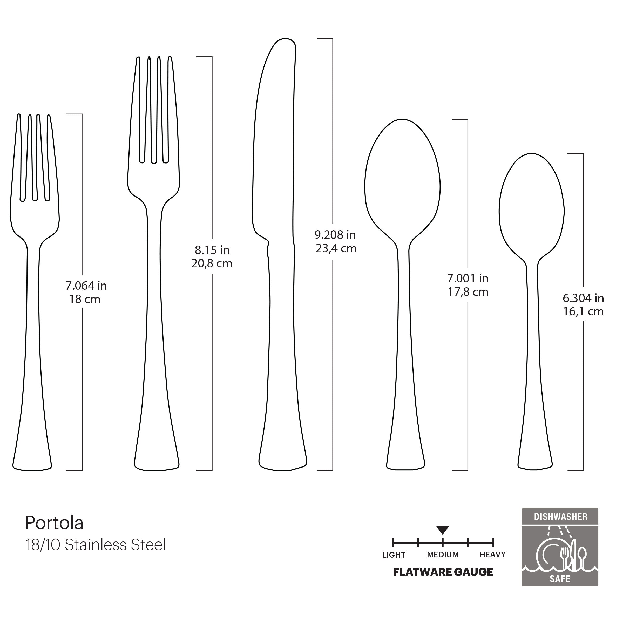 Lenox Everyday Flatware Portola 20-Piece Flatware Set - Image 7