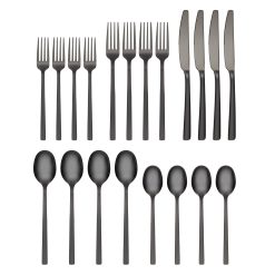 Alternative view of Lenox Everyday Flatware Beacon Black Sand Mirror 20-Piece Flatware Set