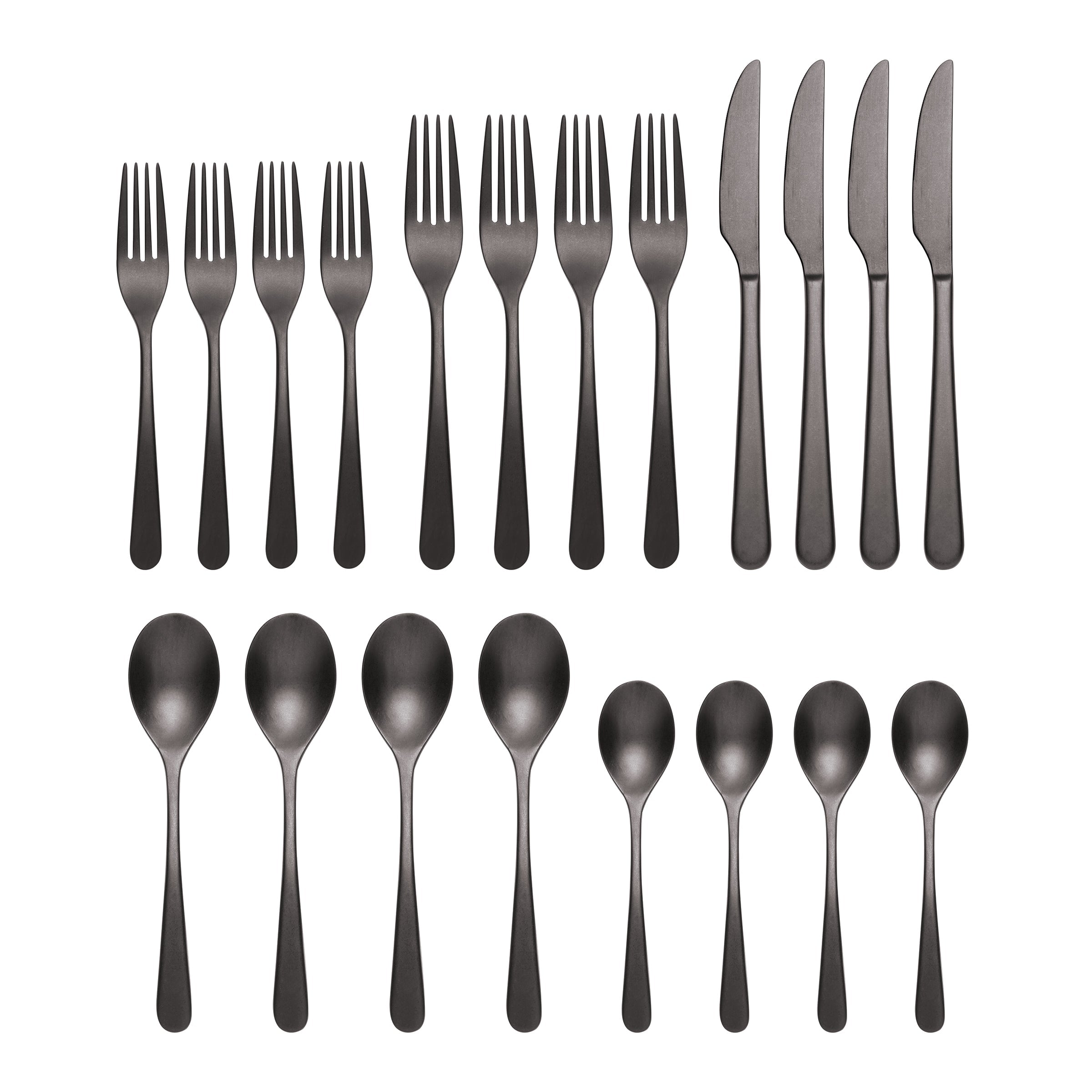 Lenox Everyday Flatware Kenbrook Black Vintage 20-Piece Flatware Set - Image 3