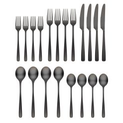 Alternative view of Lenox Everyday Flatware Rise Black Satin 20-Piece Flatware Set