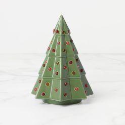 Alternative view of Lenox Everyday Flatware Evergreen Small Lit Tree Figurine