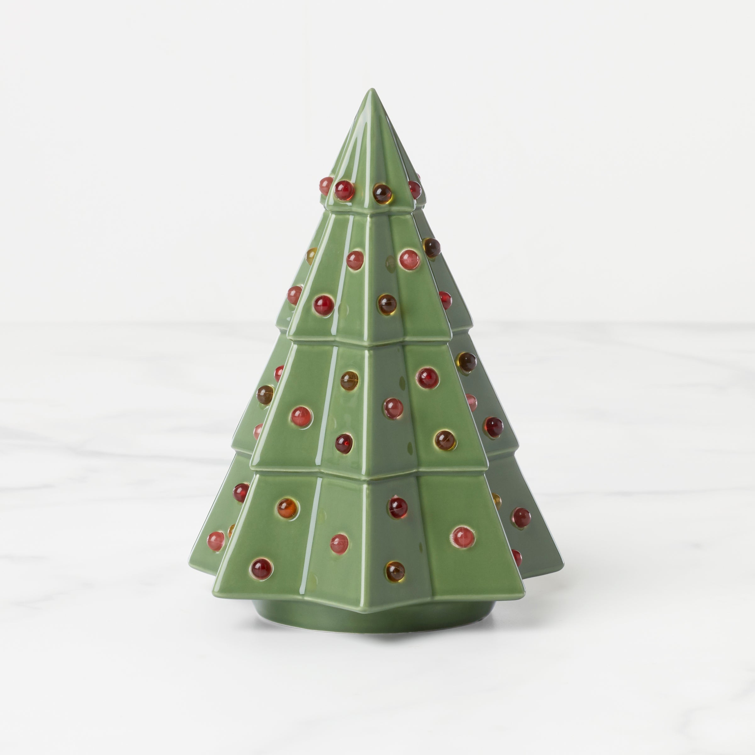 Lenox Everyday Flatware Evergreen Small Lit Tree Figurine - Image 2