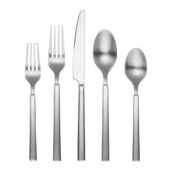 Lenox Everyday Flatware Gailann Satin 45-Piece Flatware Set with Caddy