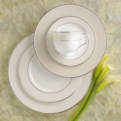 Alternative view of Lenox Everyday Flatware Opal Innocence Stripe 5-Piece Place Setting
