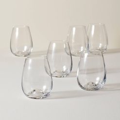 Lenox Everyday Flatware Tuscany Classics Stemless Wine Glasses, Set of 6