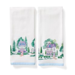 Lenox Everyday Flatware Lenox Spice Village Kitchen Towels, Set of 2