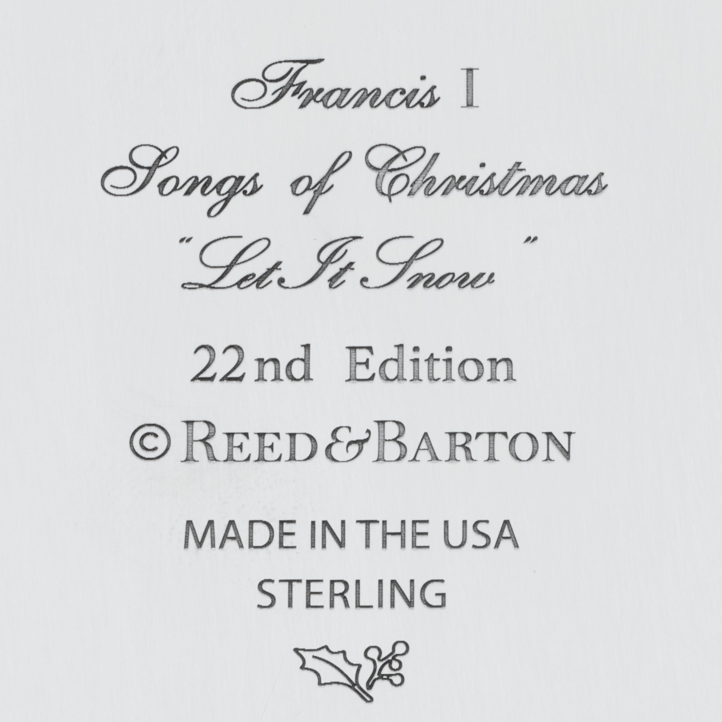 Lenox Everyday Flatware Songs Of Christmas Sterling Silver Ornament - Image 5