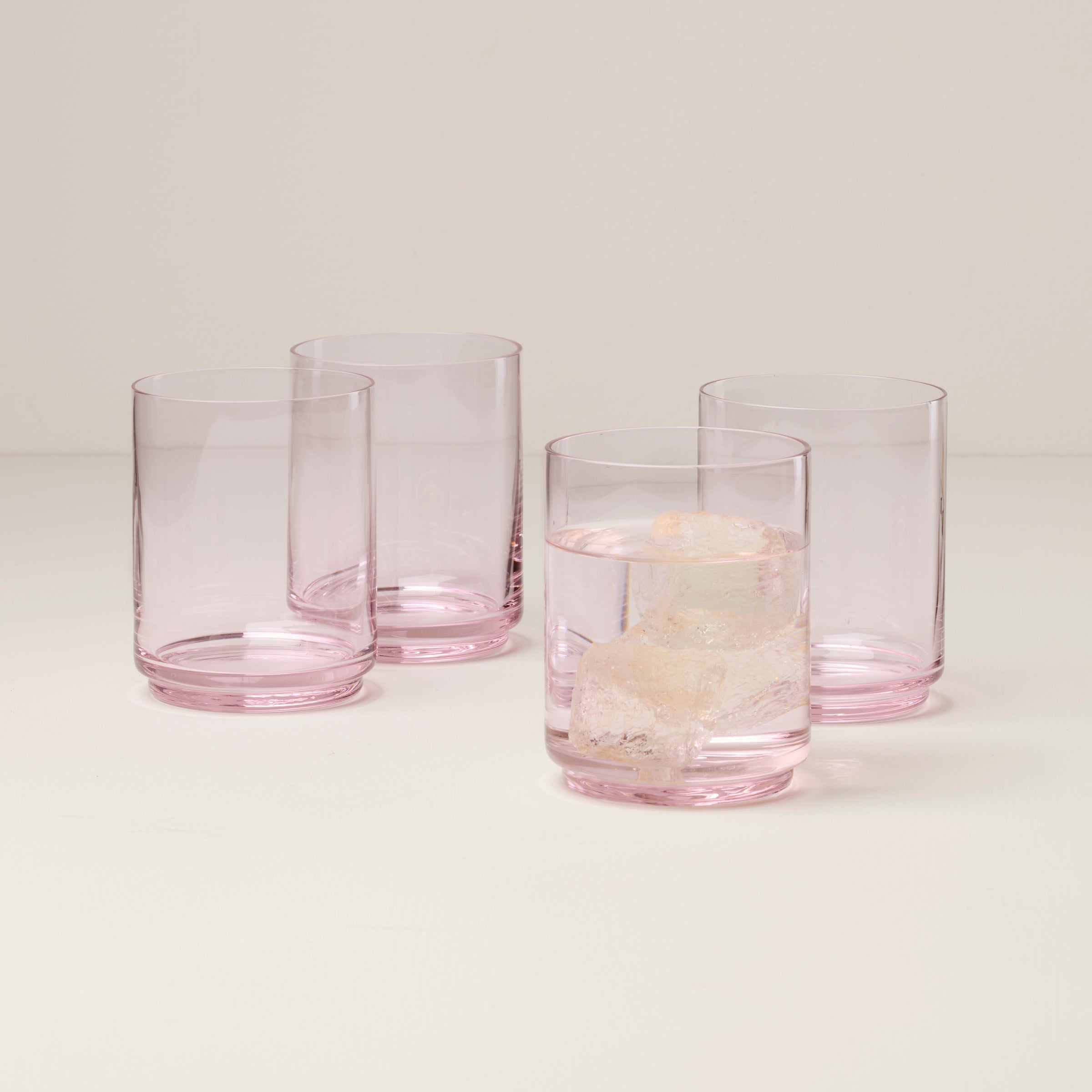 Lenox Everyday Flatware Tuscany Stackable Blush Tall Glasses, Set of 4 - Image 2