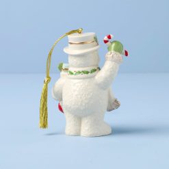 Alternative view of Lenox Everyday Flatware 2025 Snowman With Stocking Ornament