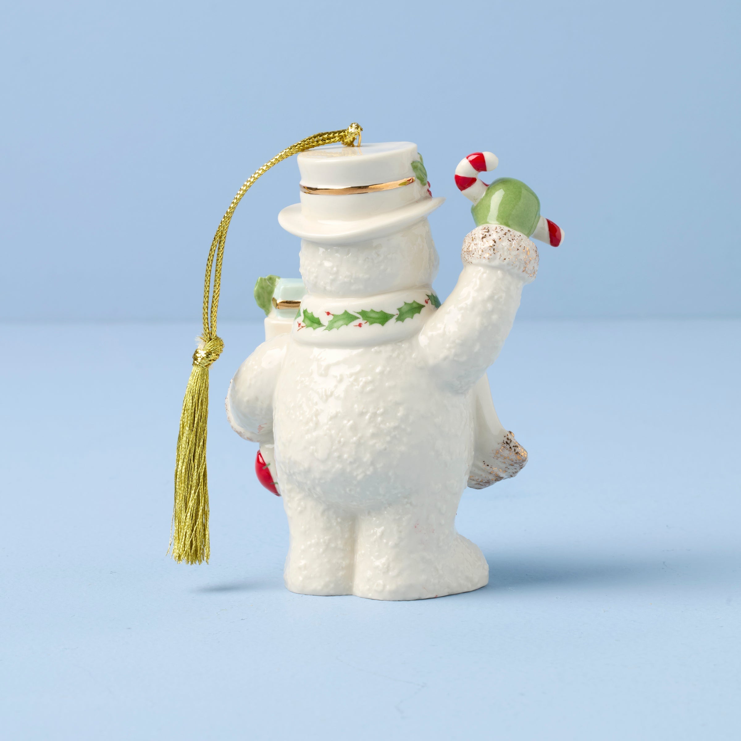 Lenox Everyday Flatware 2025 Snowman With Stocking Ornament - Image 2