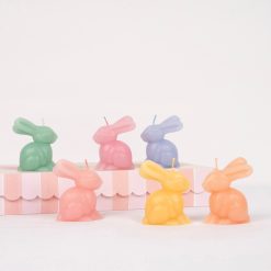 Alternative view of Lenox Everyday Flatware Rainbow Mini Bunny Candles, Set of 6