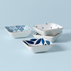 Lenox Everyday Flatware Blue Bay Stacking Dip Bowls, Set of 4