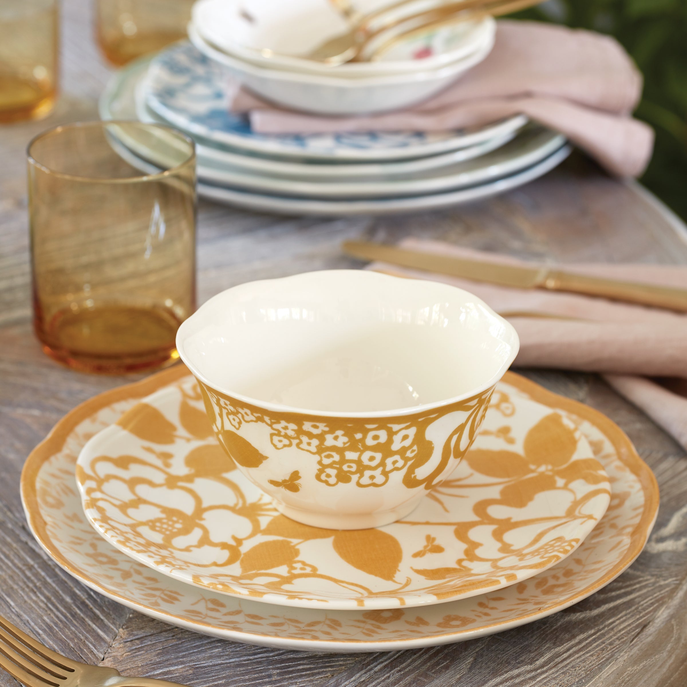 Lenox Everyday Flatware Butterfly Meadow Cottage Rice Bowls, Set of 4 - Image 2