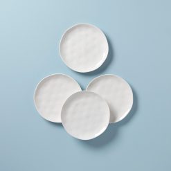 Lenox Everyday Flatware Bay Colors White Accent Plates, Set of 4