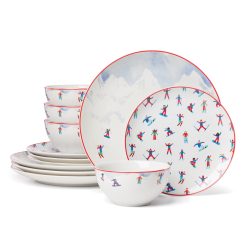 Lenox Everyday Flatware Snowbound 12-Piece Dinnerware Set