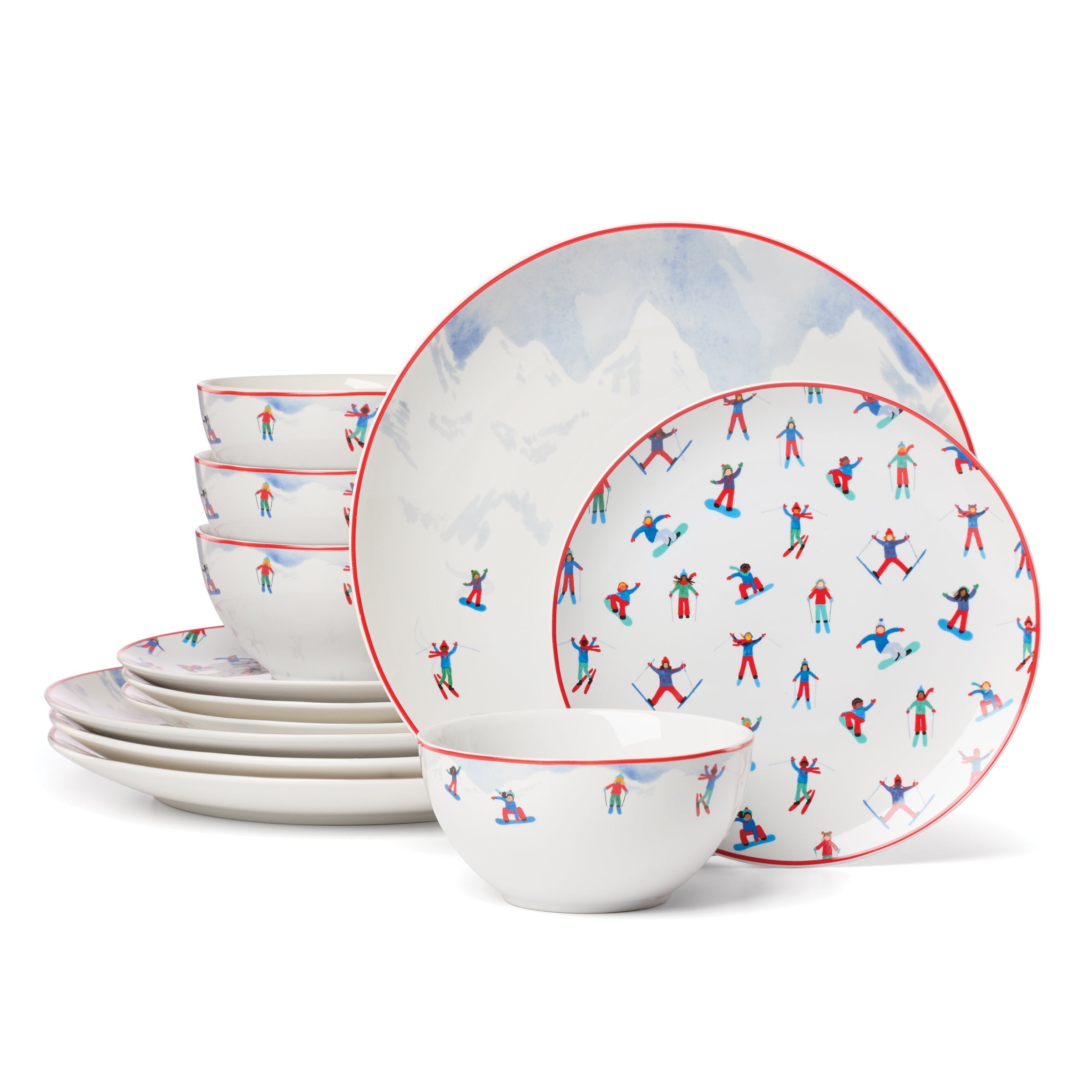 Lenox Everyday Flatware Snowbound 12-Piece Dinnerware Set