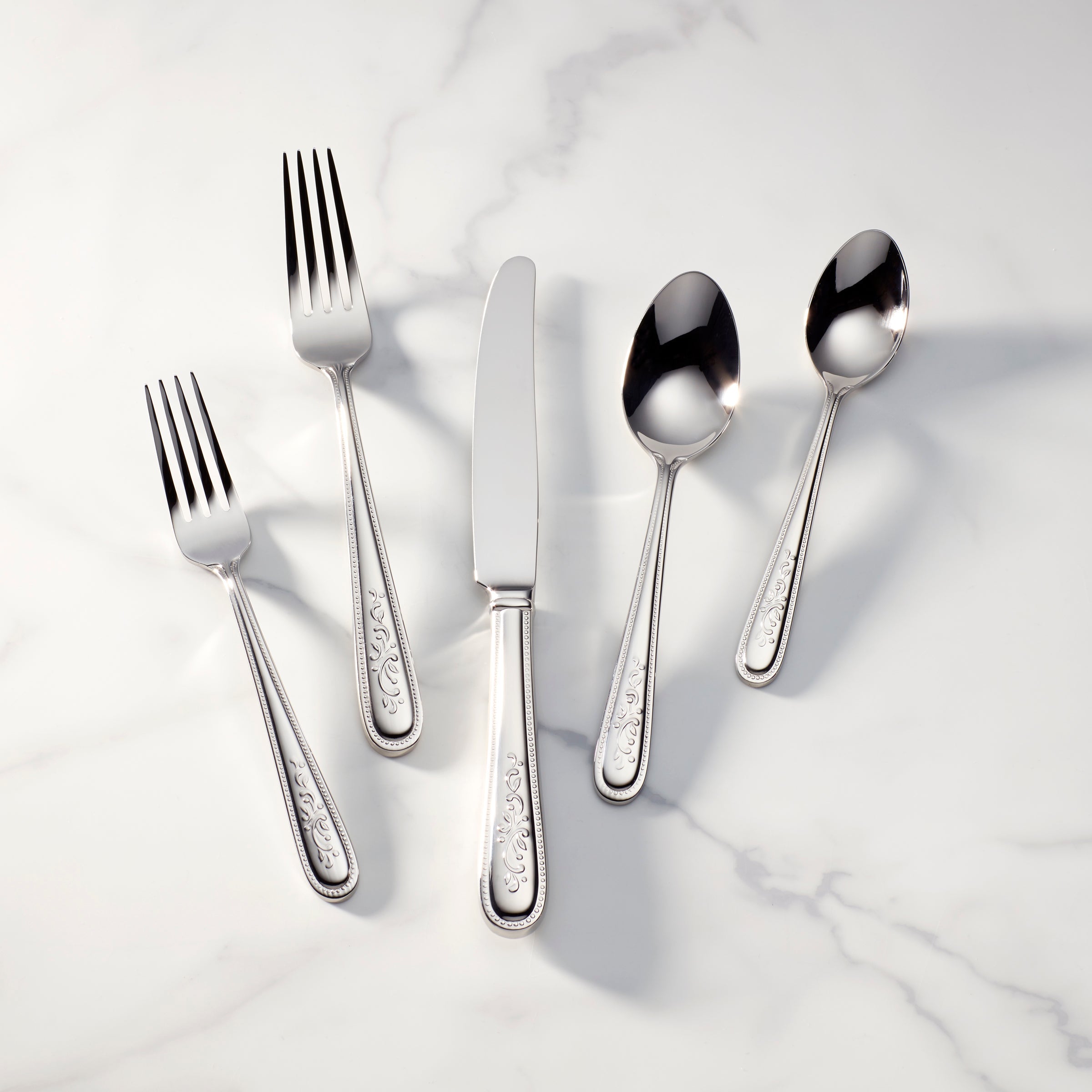 Lenox Everyday Flatware Opal Innocence 5 Piece Place Setting