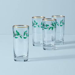Lenox Everyday Flatware Holiday Highball Glasses, Set of 4