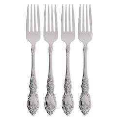 Lenox Everyday Flatware Wordsworth Dinner Forks, Set of 4