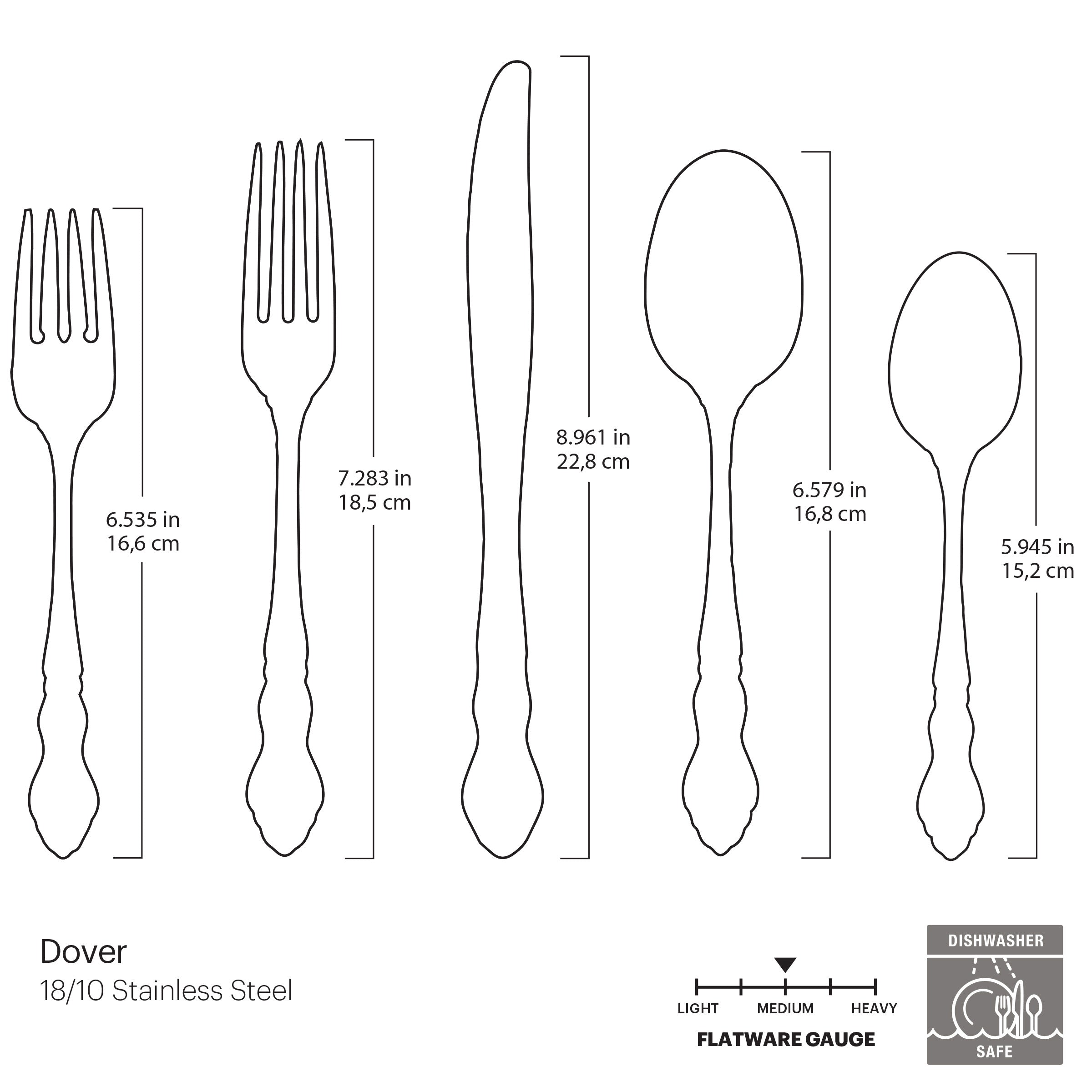 Lenox Everyday Flatware Dover 20-Piece Flatware Set - Image 5
