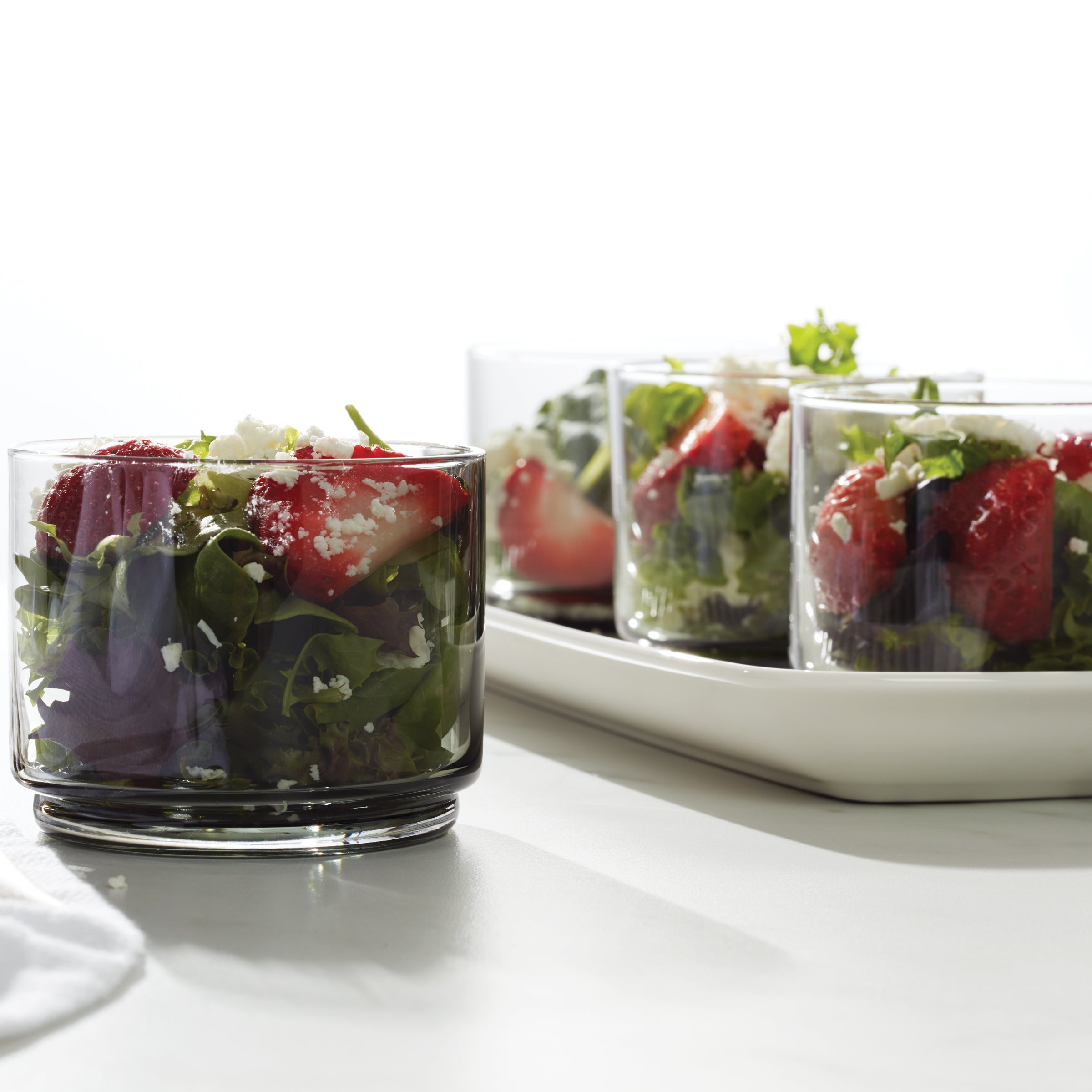 Lenox Everyday Flatware Tuscany Classics Stackable Smoke Short Glasses, Set of 4 - Image 4