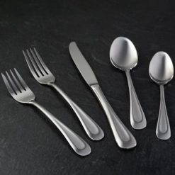 Alternative view of Lenox Everyday Flatware Satin Sand Dune Dinner Spoons, Set of 4