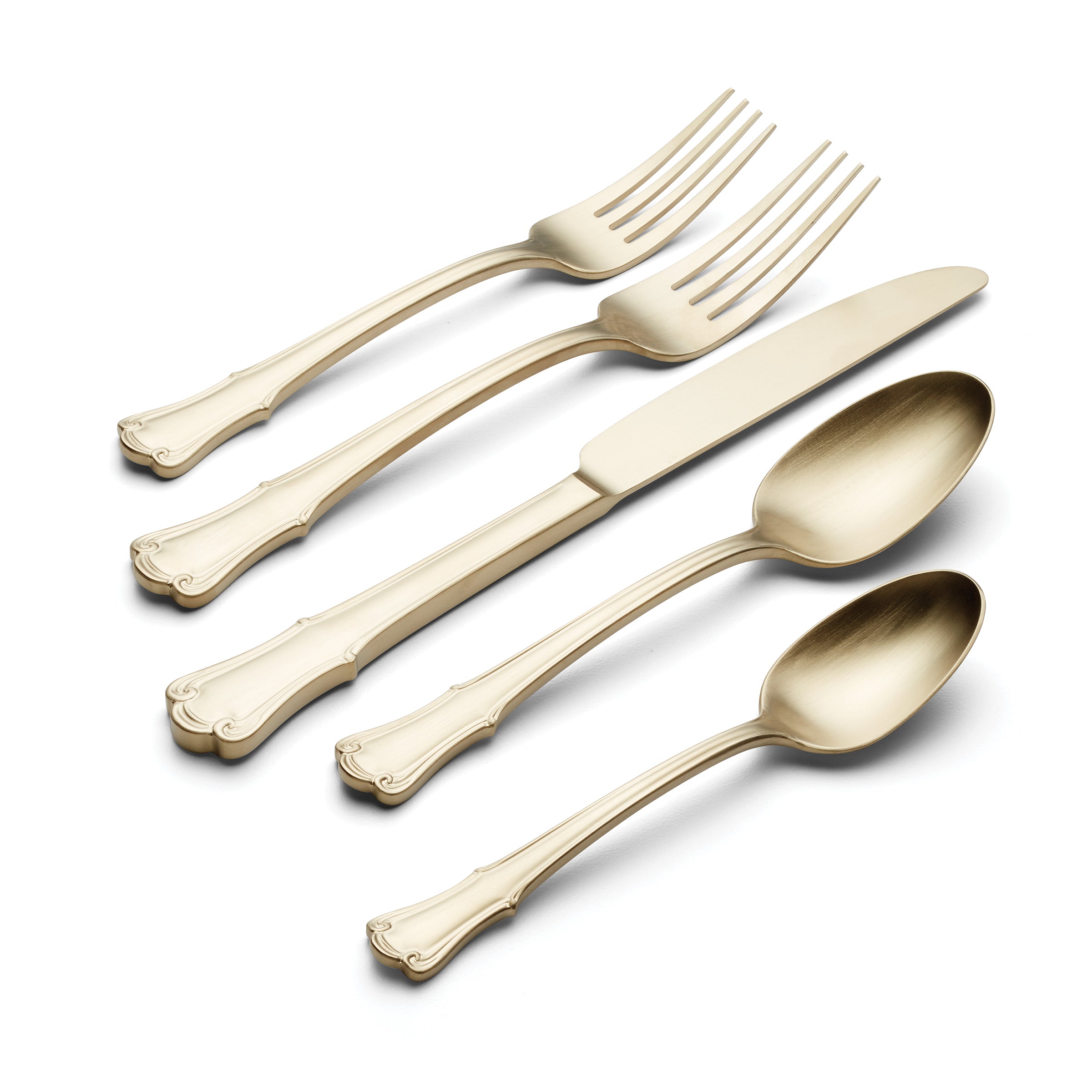 Lenox Everyday Flatware James Street Champagne Satin 20-Piece Flatware Set - Image 3