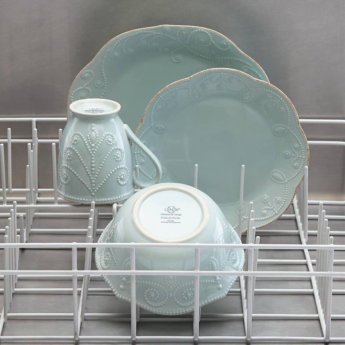 Lenox Everyday Flatware French Perle Ice Blue 4-Piece Place Setting - Image 5