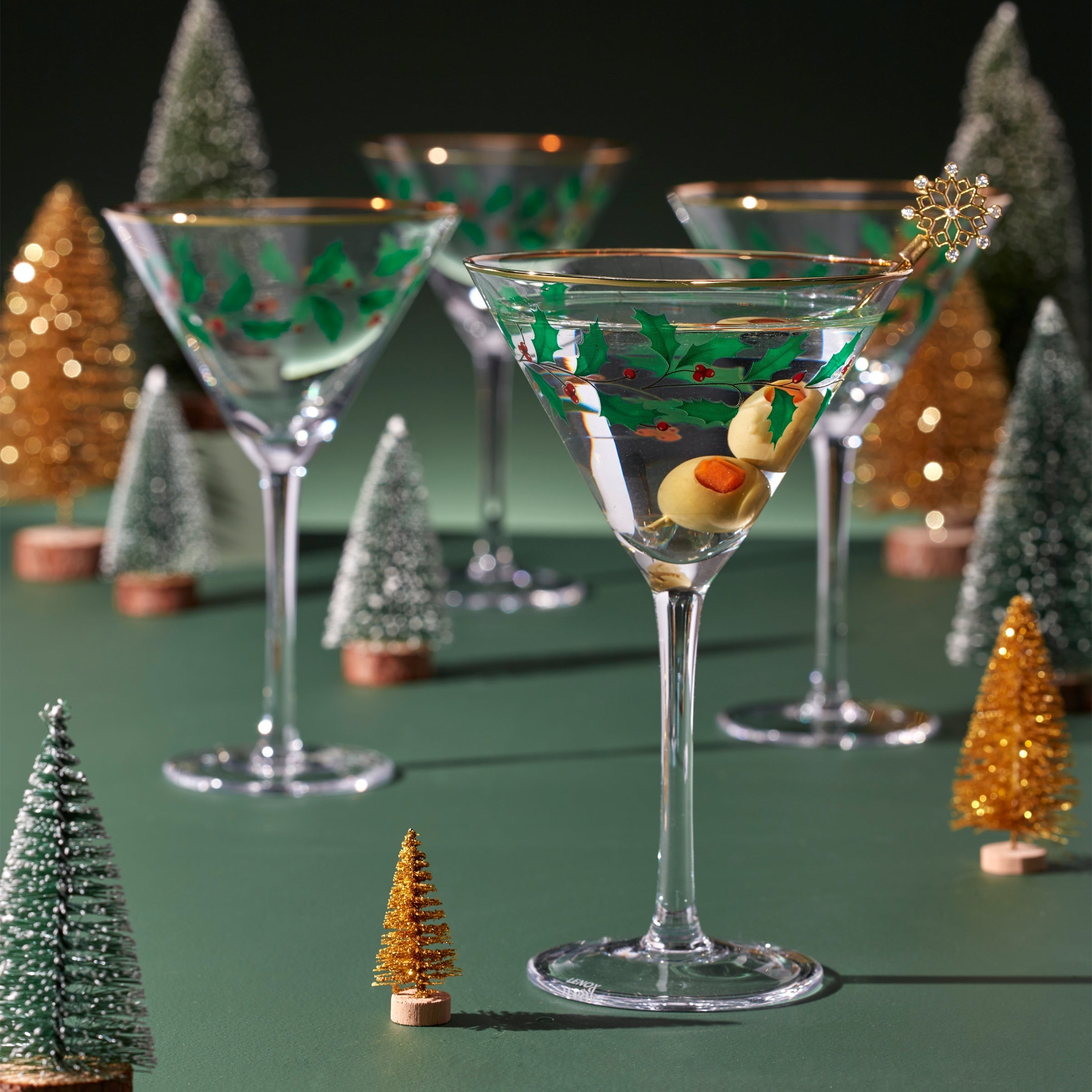 Lenox Everyday Flatware Holiday Martini Glasses, Set of 4 - Image 4