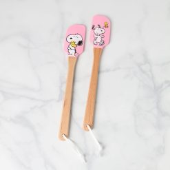 Lenox Everyday Flatware Chef Snoopy Pink Spatulas, Set of 2