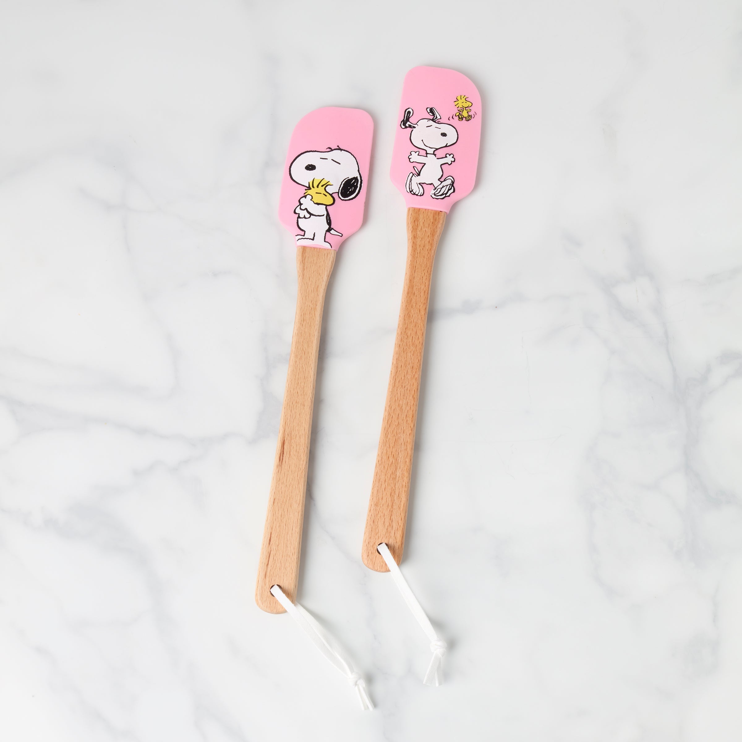 Lenox Everyday Flatware Chef Snoopy Pink Spatulas, Set of 2
