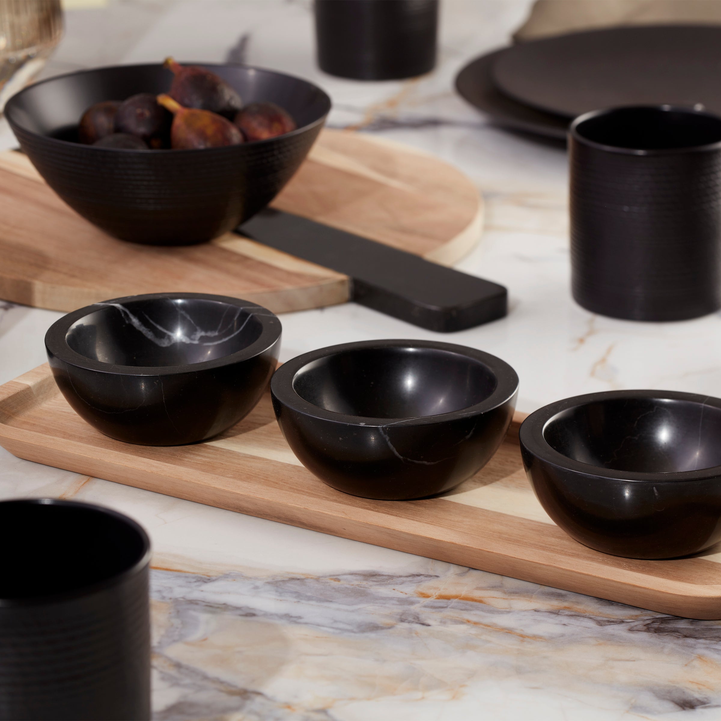 Lenox Everyday Flatware LX Collective Tray with 3 Dip Bowls - Image 3