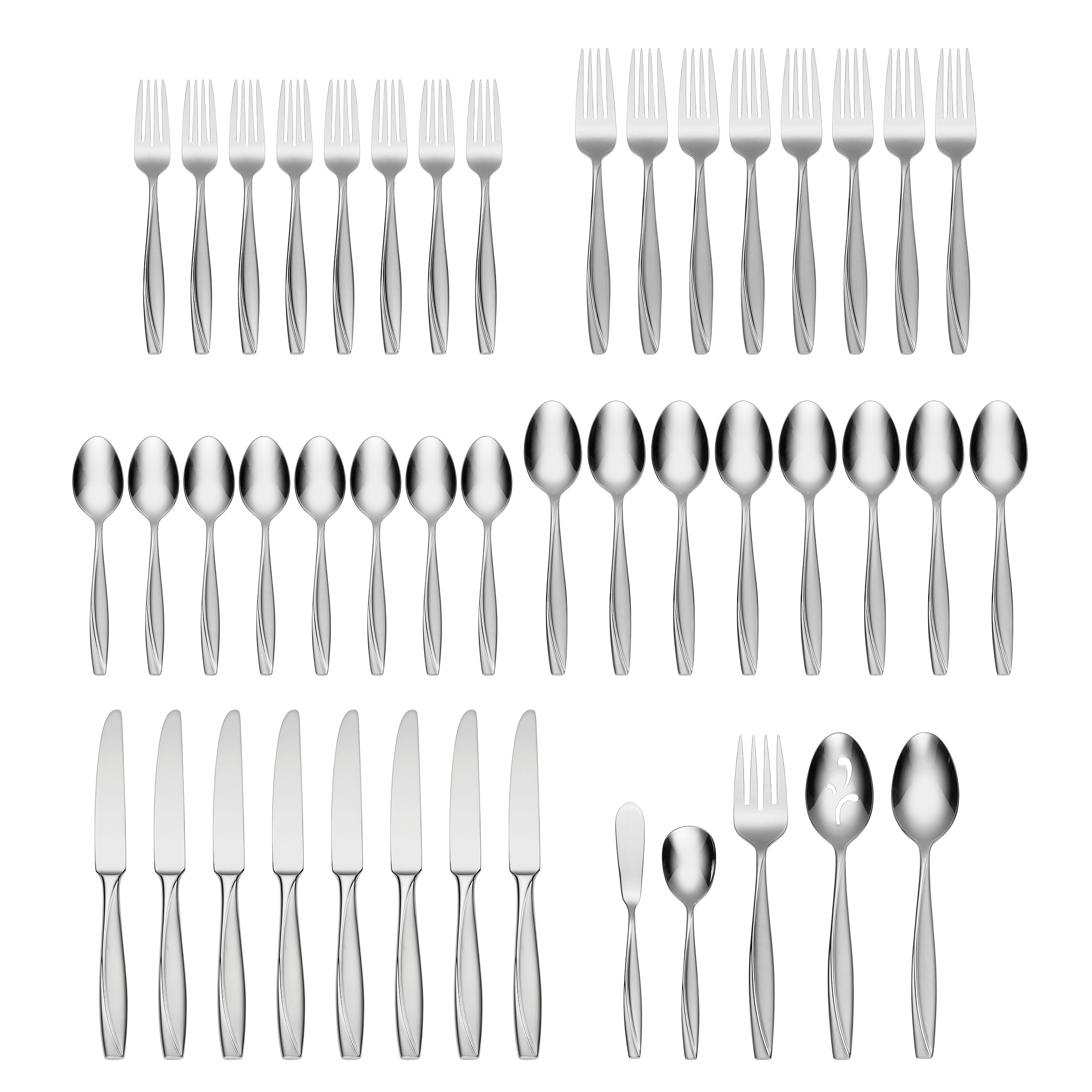 Lenox Everyday Flatware Cleo 45-Piece Flatware Set - Image 2