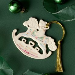 Alternative view of Lenox Everyday Flatware 2026 Baby's 1st Christmas Rocking Horse Ornament
